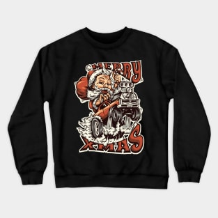 Merry Hotrod Santa Crewneck Sweatshirt